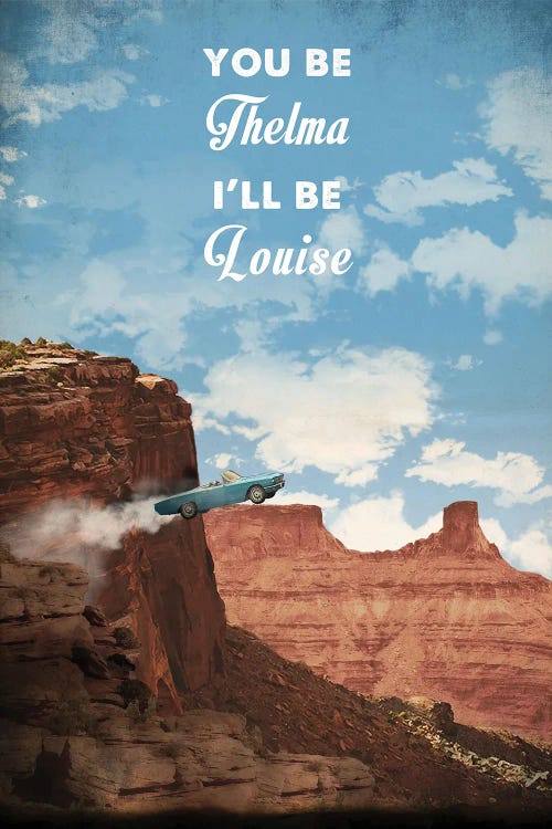 Thelma And Louise Travel Movie Art