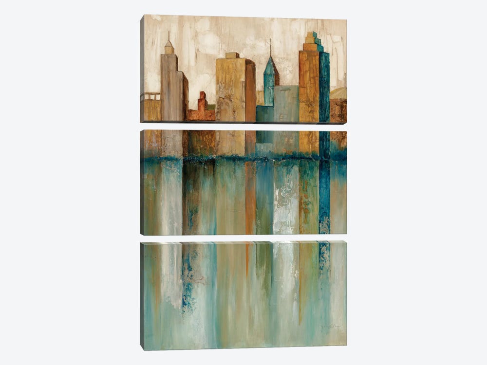 City VIew II by Norm Olson 3-piece Canvas Wall Art