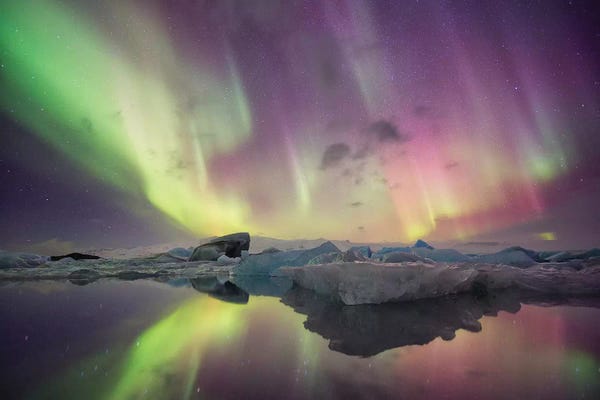 Aurora Borealis: Aurora Borealis, Jokulsarlon, Vatnajokull National Park by Josh Anon