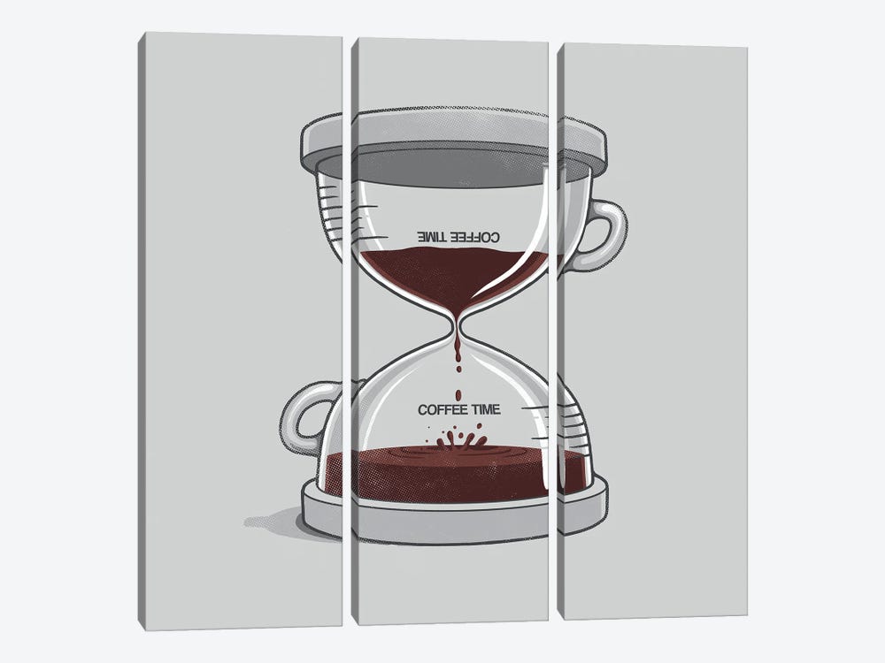 Coffee Time by Naolito 3-piece Canvas Artwork