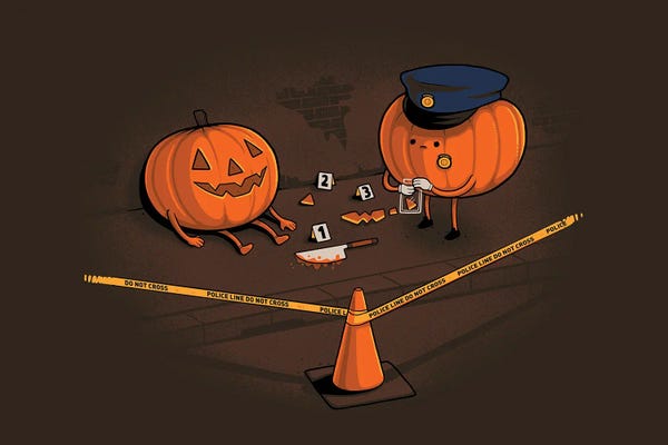 Witty Humor: Crime Scene by Naolito