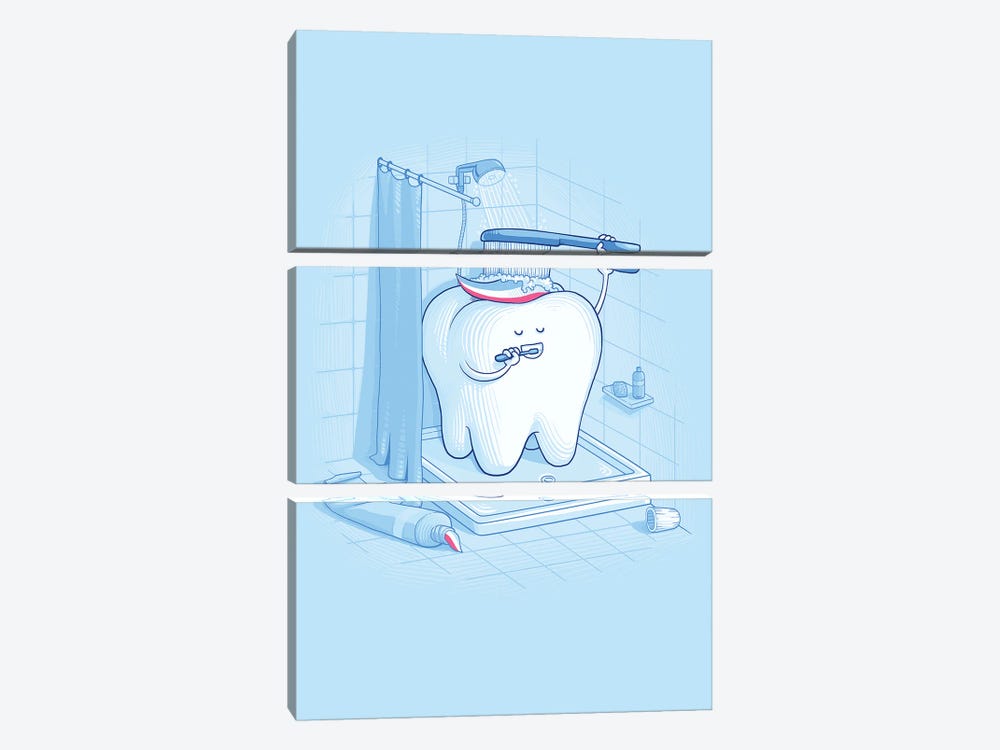 Dental Hygiene by Naolito 3-piece Canvas Artwork
