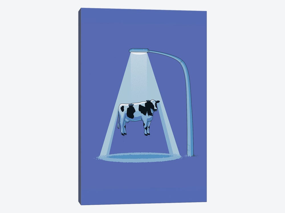 Abducted Cow by Naolito 1-piece Canvas Art