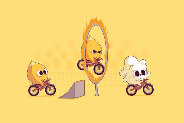 Adorable Anthropomorphism: Fire Stunt by Naolito