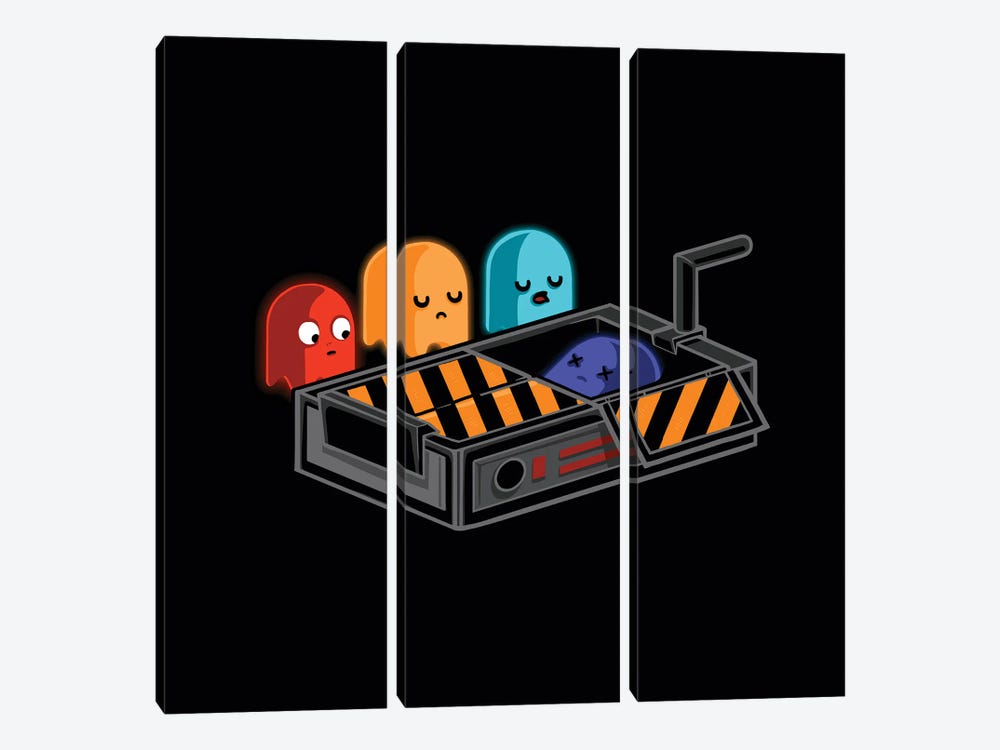 Ghostbusted by Naolito 3-piece Canvas Print