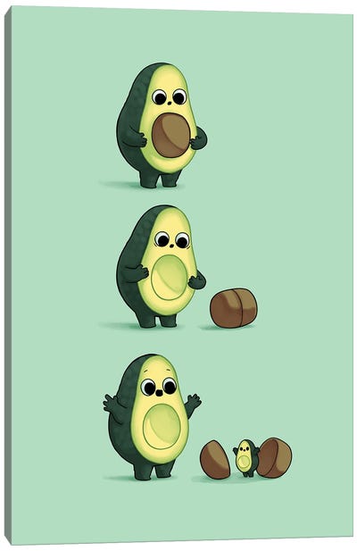 Kindest Surprise Canvas Art Print - Avocados
