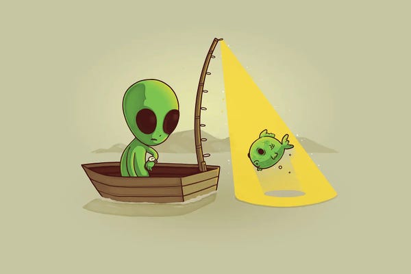 Aliens: Alien Fishing by Naolito