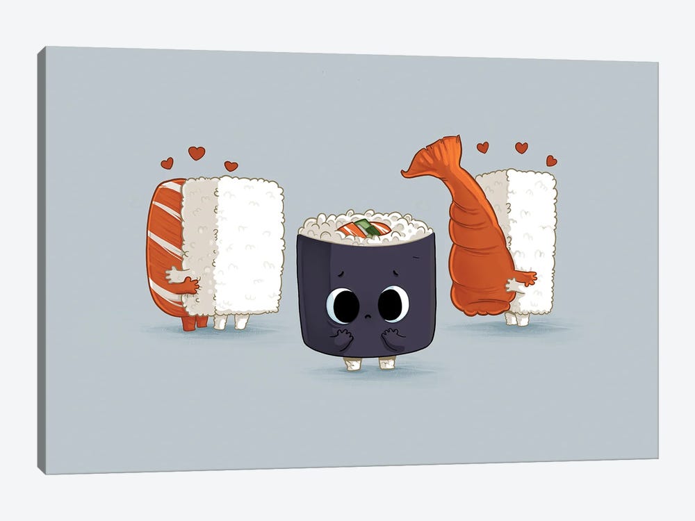 Lonely Sushi by Naolito 1-piece Art Print