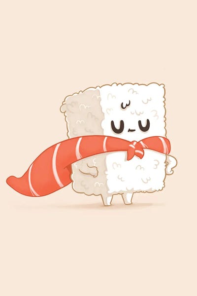 Witty Humor: Sushi Hero by Naolito