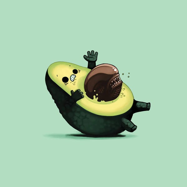 Witty Humor: Avocalien by Naolito