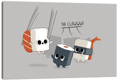 The Claw Canvas Art Print - Sushi