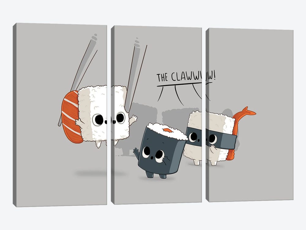 The Claw by Naolito 3-piece Canvas Wall Art