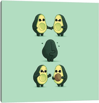 Baby Cado Canvas Art Print - Avocados