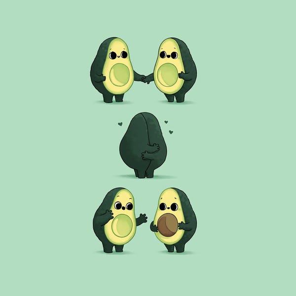 Adorable Anthropomorphism: Baby Cado by Naolito
