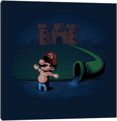 Pipe Redemption Canvas Art Print - Mario