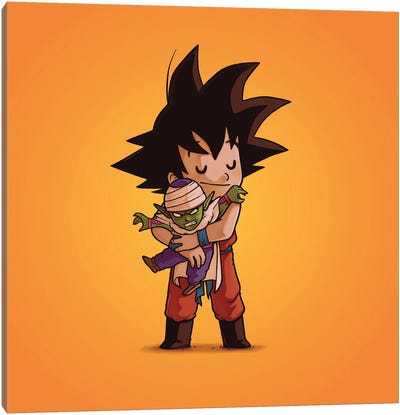 Goku & Piccolo (Villains) Canvas Art Print - Kids TV & Movie Art