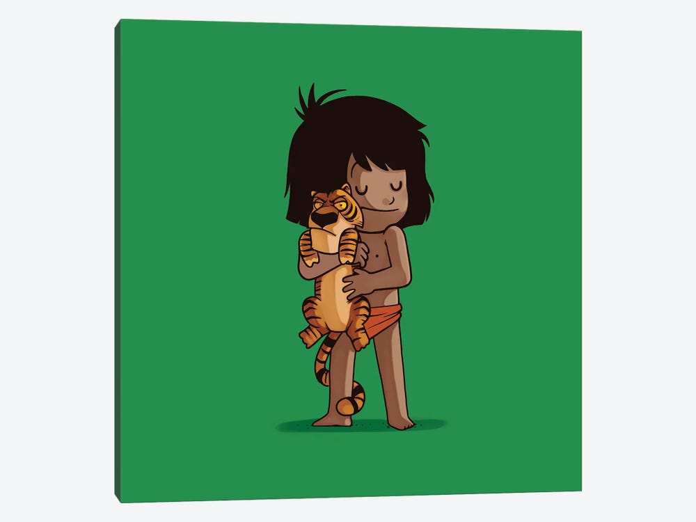 Mowgli & Shere Khan (Villains) by Naolito 1-piece Art Print