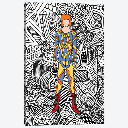 Bowie Fashion I Canvas Print #NOT14} by Notsniw Art Canvas Artwork