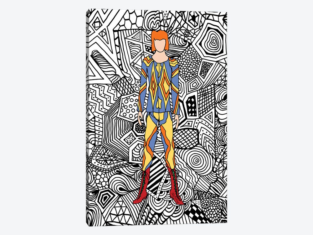 Bowie Fashion I by Notsniw Art 1-piece Canvas Art Print