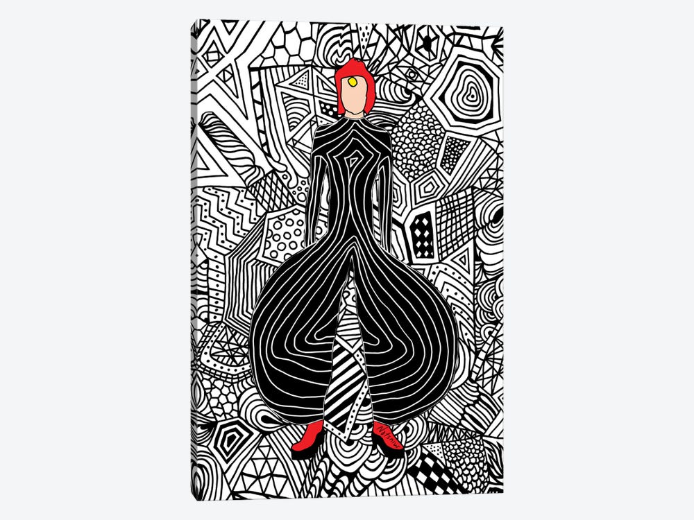 Bowie Fashion VI by Notsniw Art 1-piece Art Print