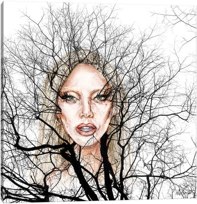 GaGa Wisdom Veins Canvas Art Print - Lady Gaga