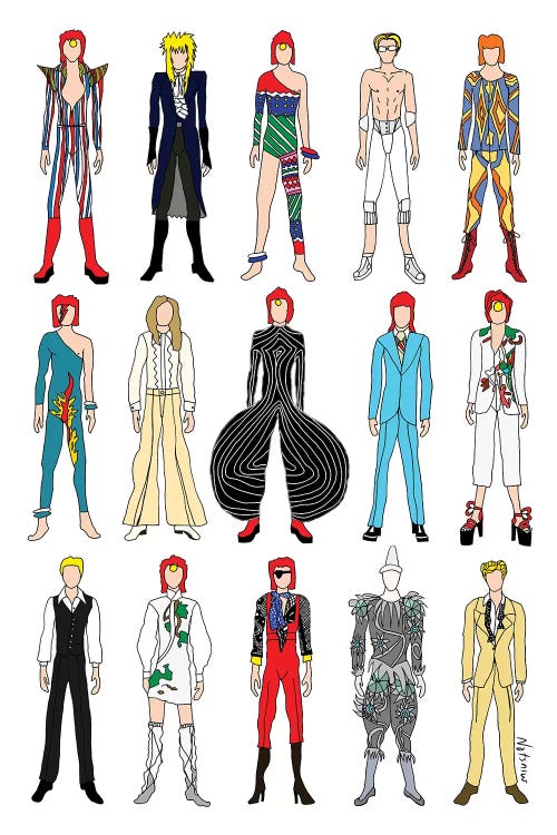 The Many Outfits Of Bowie