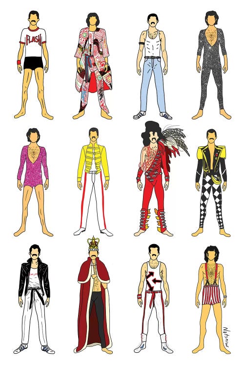 The Many Outfits Of Freddie