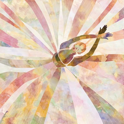 Sleeping Ballerina by Notsniw Art art print