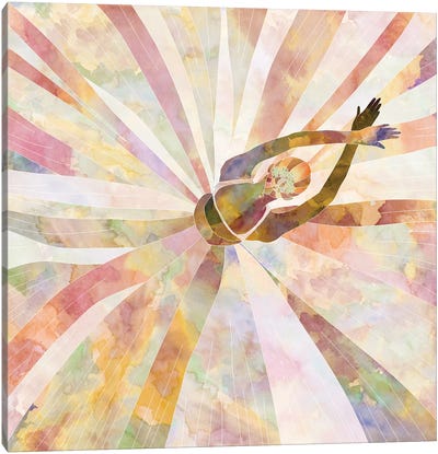Sleeping Ballerina Canvas Art Print - Notsniw Art