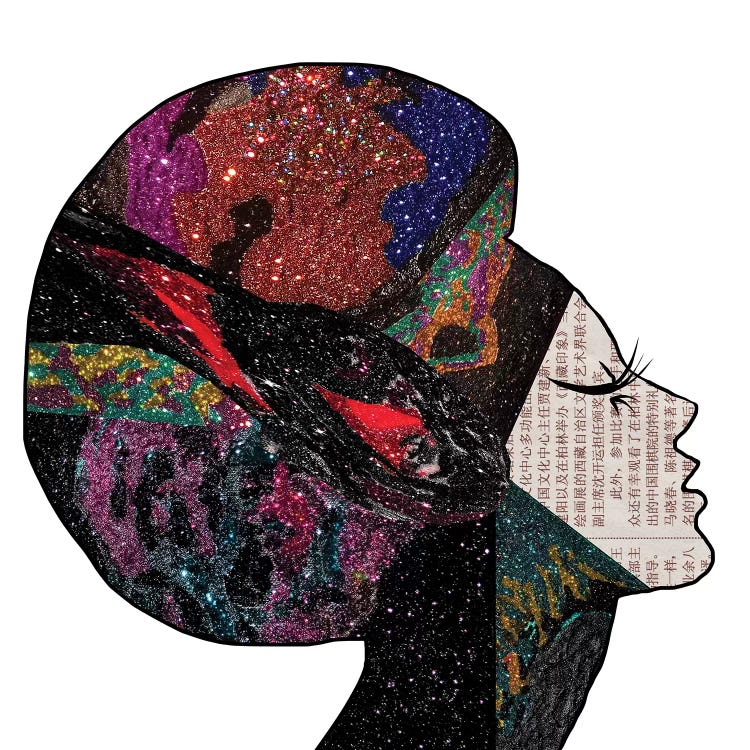 Space Hair by Notsniw Art wall art