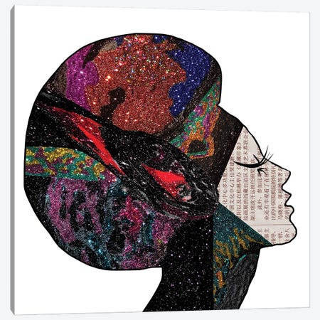 Space Hair Canvas Print #NOT53} by Notsniw Art Canvas Print