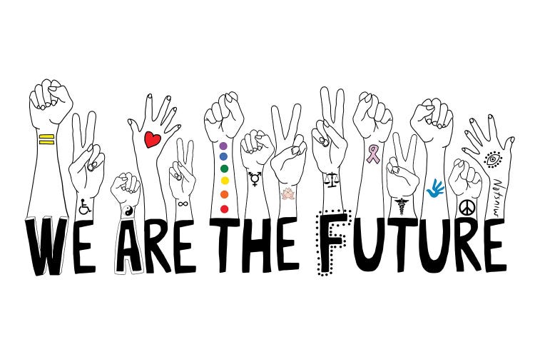 We Are The Future by Notsniw Art wall art