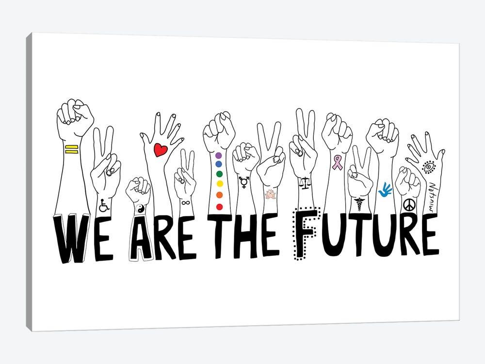 We Are The Future by Notsniw Art 1-piece Canvas Art Print