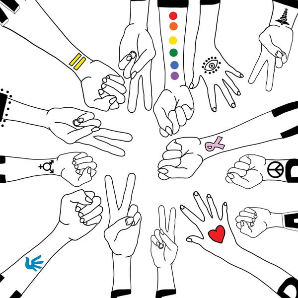 Body Positivity: Together by Notsniw Art