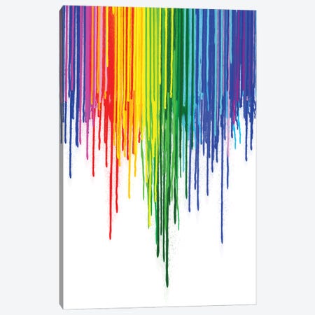 Rainbow Gay Pride Canvas Print #NOT72} by Notsniw Art Canvas Art Print