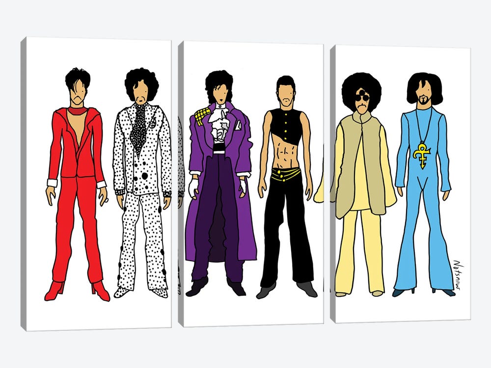 Prince by Notsniw Art 3-piece Canvas Print