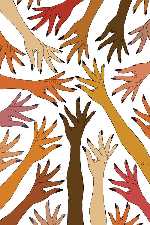 Strength Pride Love Hands by Notsniw Art wall art