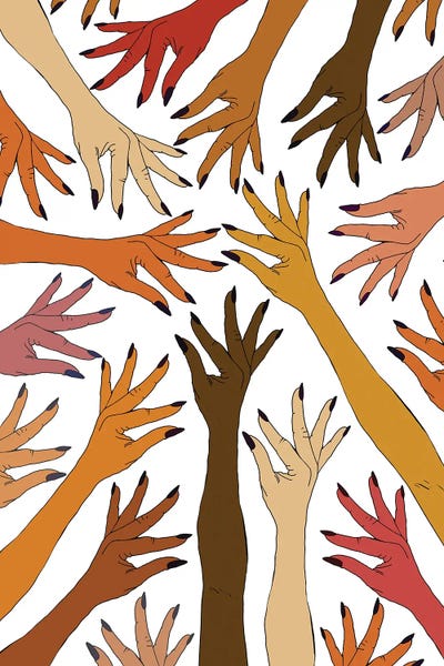 Body Positivity: Strength Pride Love Hands by Notsniw Art