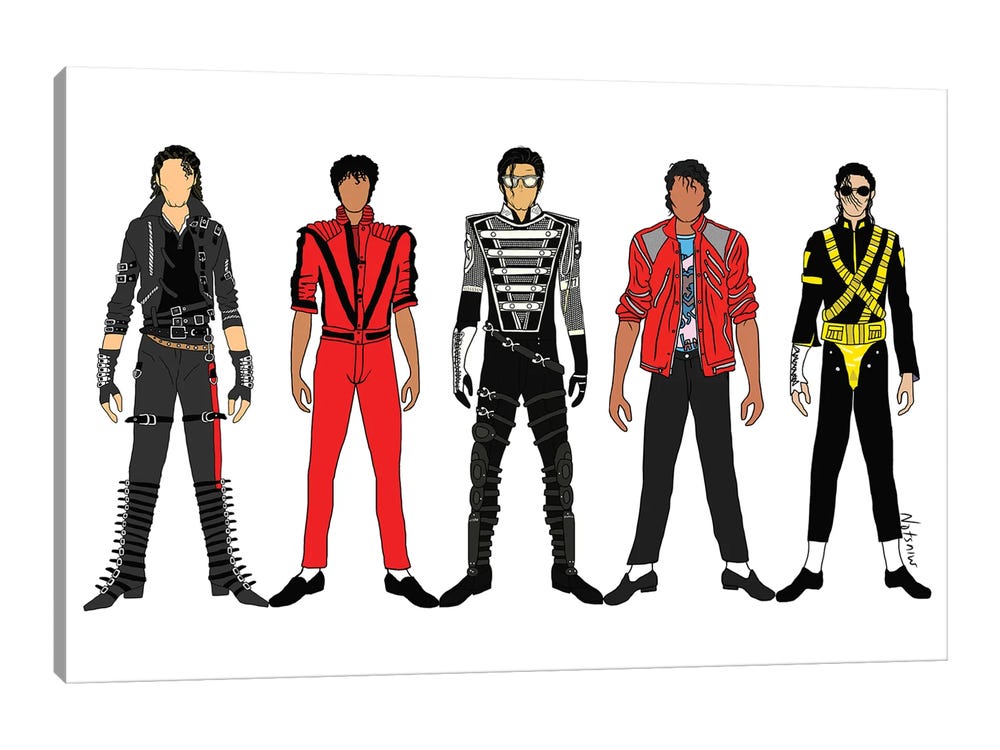 Outfits of King Jackson Pop Music Fashion Photographic Print for Sale by  Notsniw Art