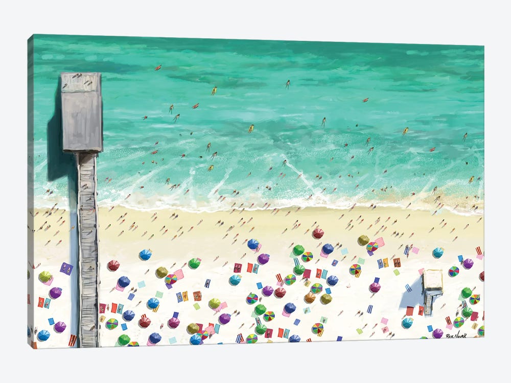 Beaches I by Rick Novak 1-piece Canvas Art