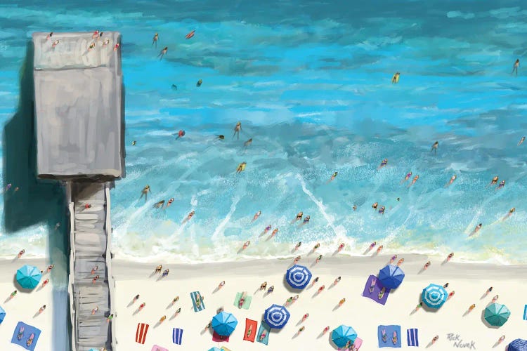 Beaches IV by Rick Novak canvas print