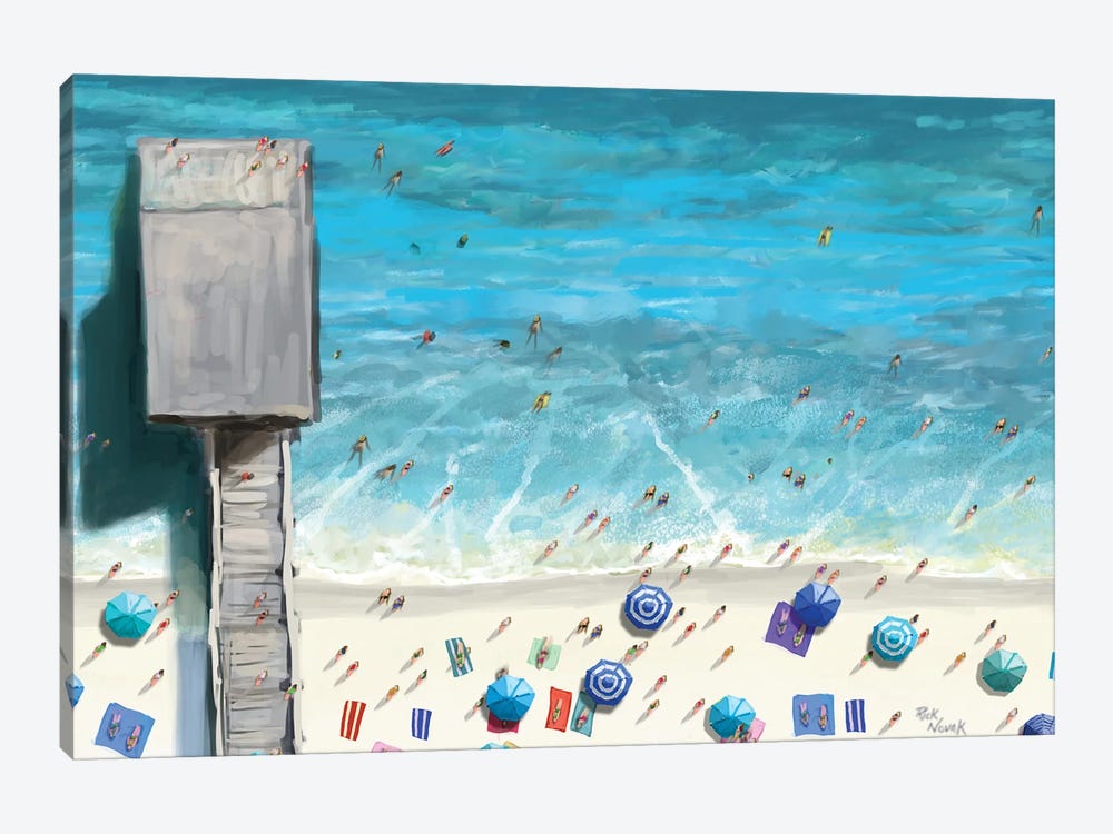 Beaches IV by Rick Novak 1-piece Canvas Print