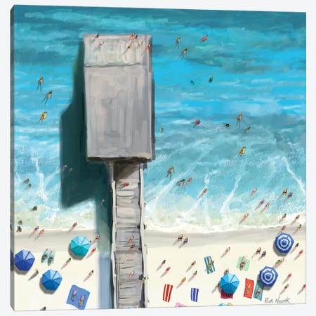 Beaches V Canvas Print #NOV18} by Rick Novak Art Print