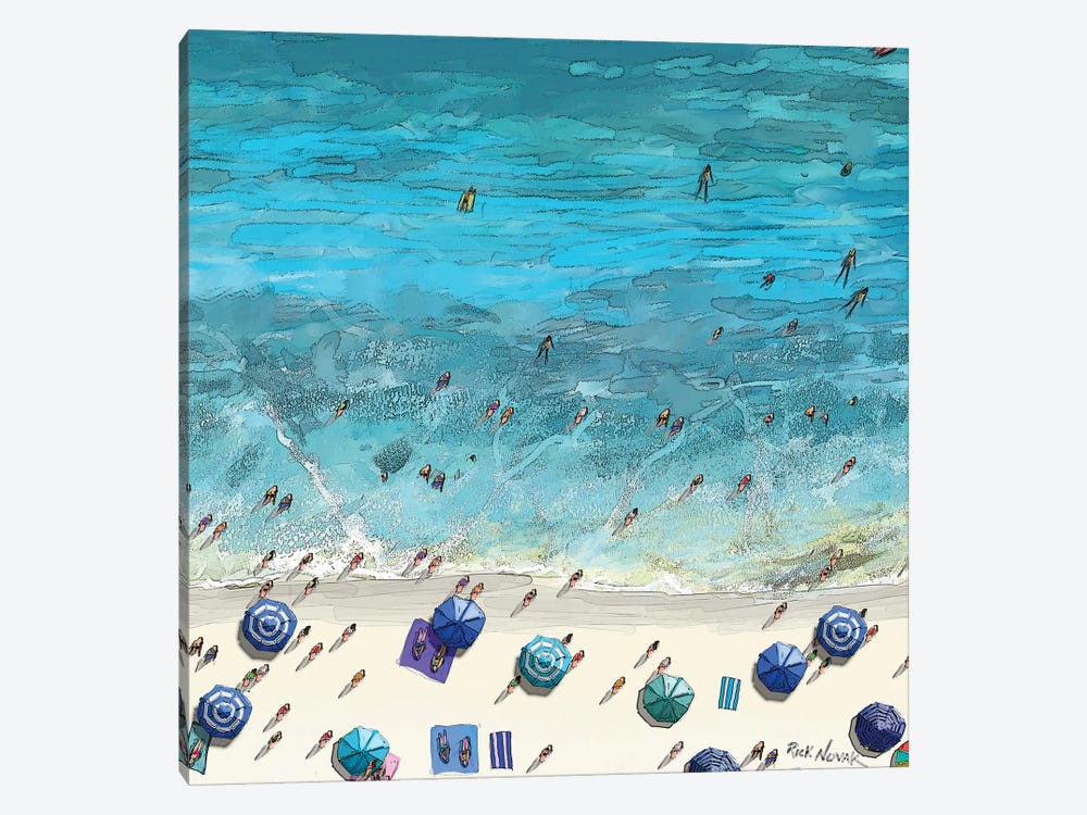 Beaches VI by Rick Novak 1-piece Canvas Art Print