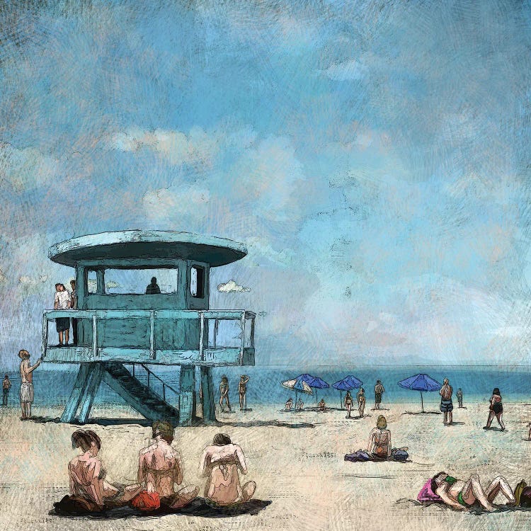 Beaches VII by Rick Novak wall art