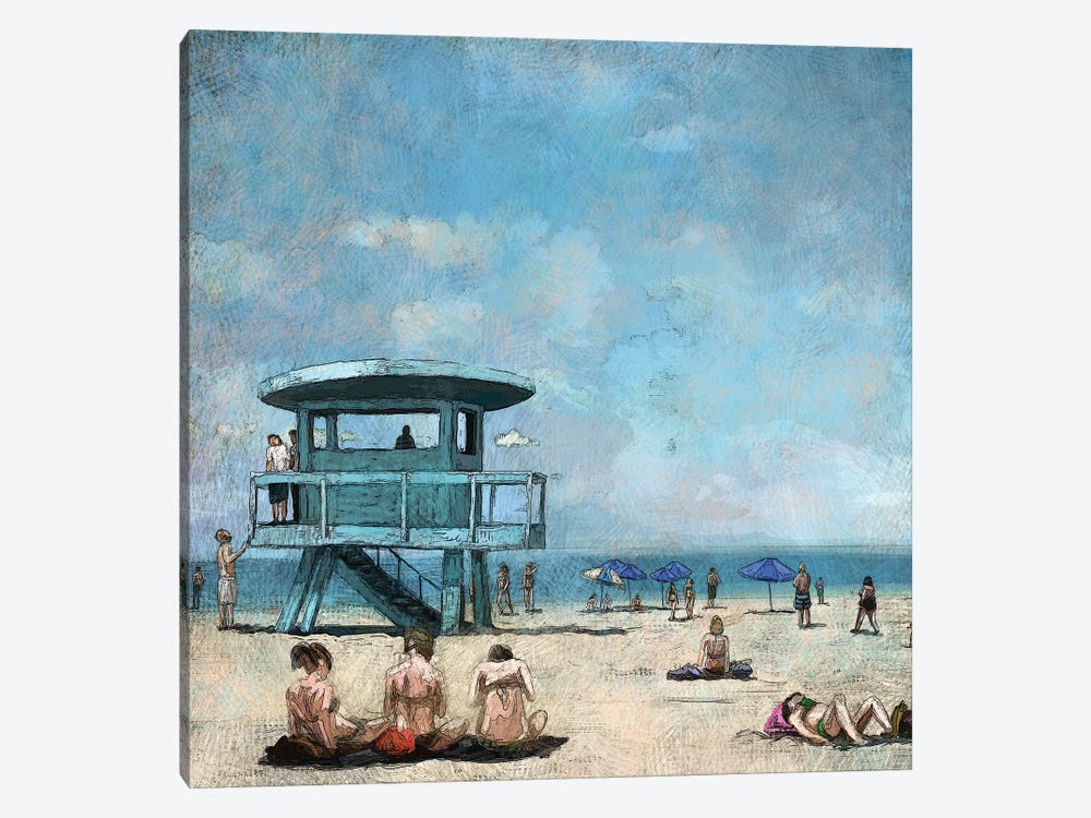 Beaches VII by Rick Novak 1-piece Canvas Art Print