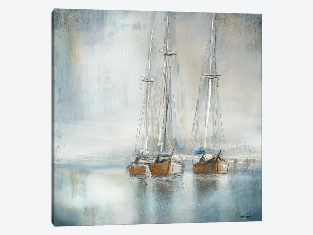 Boats II by Rick Novak 1-piece Canvas Art Print