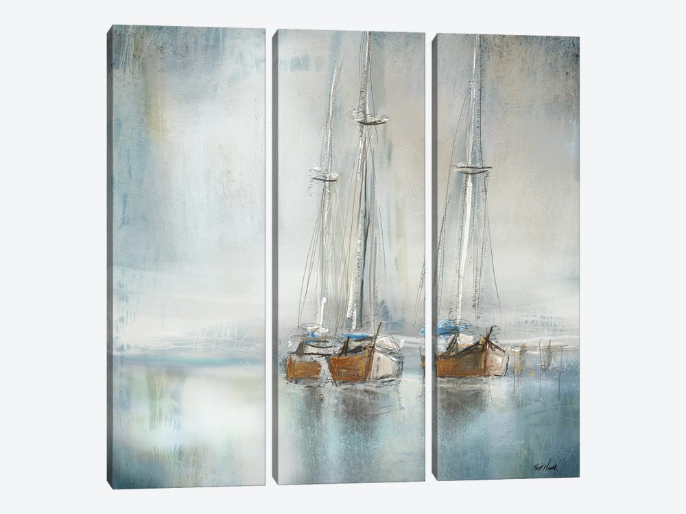 Boats II by Rick Novak 3-piece Art Print