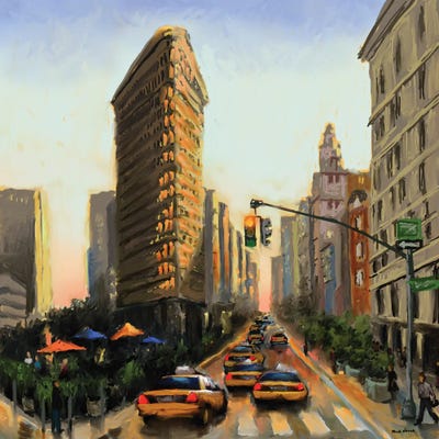 Flatiron II by Rick Novak framed canvas print