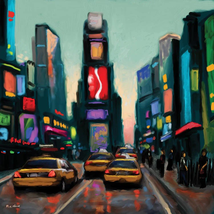 Time Square II by Rick Novak wall art